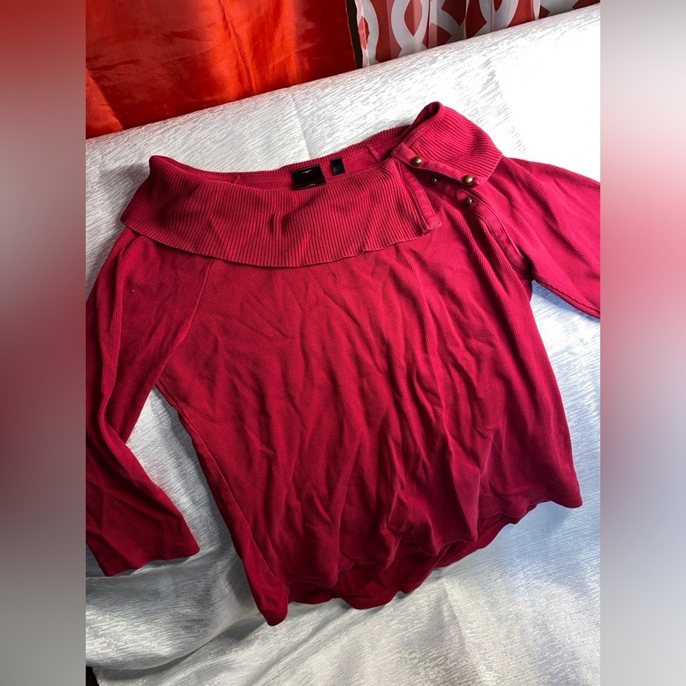 Red Sweater Top